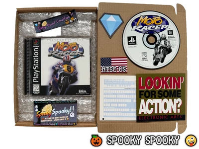 Moto Racer PS1 - NTSC-U/C USA VGC CIB with Reg - Natural Disc - Tracked - Image 1 of 4