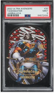2022 🫟 Marvel Fleer Ultra Avengers Taskmaster #20 Jambalaya PSA-9 - Picture 1 of 3