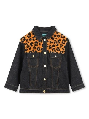 Chaqueta vaquera de leopardo KENZO KIDS talla 8A Foto 1 de 4