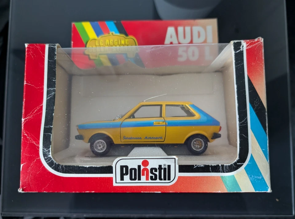 POLISTIL Audi 50L/VW Polo 1:25 Die Cast Boxed S646 Vintage 1978 Free P&P - Image 1 of 4