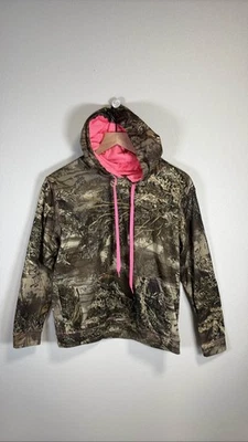Realtree Women's Pink Camo Hoodie Sweatshirt Hunting SZ M - Image 1 of 3