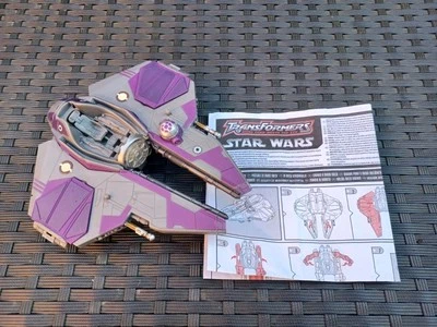 Transformers Star Wars Obi Wan Kenobi Jedi Starfighter action figure 2005 Hasbro - Image 1 of 4