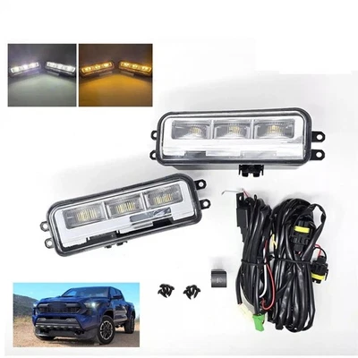 Left+Right Side LED Fog Lights 81210-0C050 81220-0C040 For Toyota Tacoma 2024-25 - Image 1 of 4