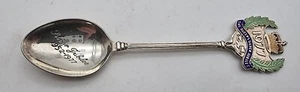 CUCHARA RECUERDO ESMALTE PLATA 1977 REINAS JUBILEO BIRMINGHAM 1977 - Imagen 1 de 5