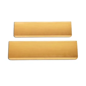 "Placas de letras de puerta victorianas de latón satinado de 11"" o 12"" cubiertas internas ordenadas con solapa" - Imagen 1 de 3