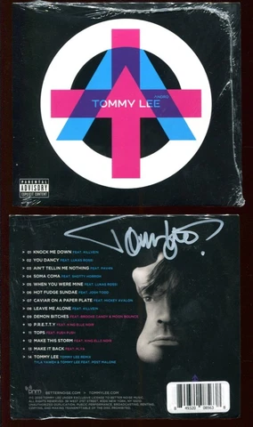 TOMMY LEE - MOTLEY CRUE - SEALED CD -  SIGNED AUTOGRAPH CD051 Cover