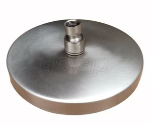 Brushed Nickel Brass Round Rainfall Shower Head Bathroom Rain Shower Head Gsh012 - Picture 1 of 5