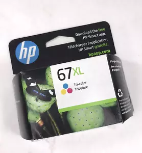 HP 67XL Tri-Color Ink Cartridge 3YM58AN New Sealed Exp 12/2024 - Picture 1 of 5