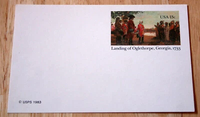 Scott #UX98 --- Landing of Oglethorpe, Georgia, 1733 - Image 1 of 2