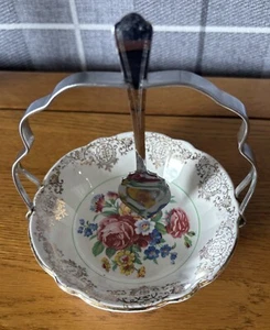 Washington pottery vintage conserve jam dish Staffordshire with 22KT gold gilt - Picture 1 of 3