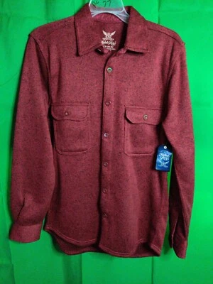 Camisa chaqueta de pana descolorida Glory polar para hombre manga larga abotonada talla S/CH Foto 1 de 4