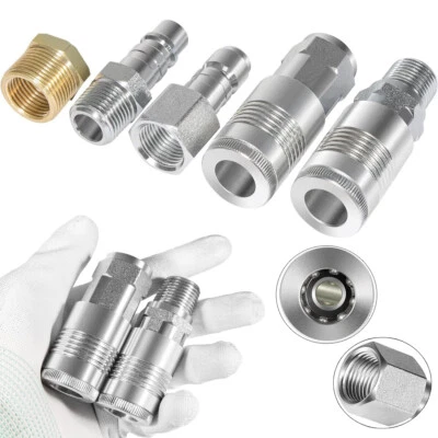 1/2" NPT G Style Air Coupler Plug & Air hose Fittings Reducer Bushing Kit S-224 - Изображение 1 из 4
