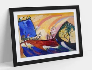 WASSILY KANDINSKY, PAINTING WITH TROIKA -FRAMED WALL ART POSTER PRINT 4 SIZES - Picture 1 of 10