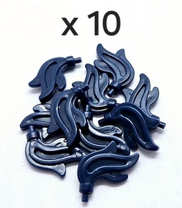 Medieval Castle Custom Dark Blue Triple Plume Feather Parts 64647 - Imagen 1 de 4