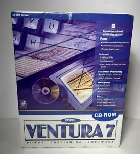 Corel Ventura 7 Power Publishing Software SEALED CD Rom Designed for Windows 95 - Picture 1 of 20