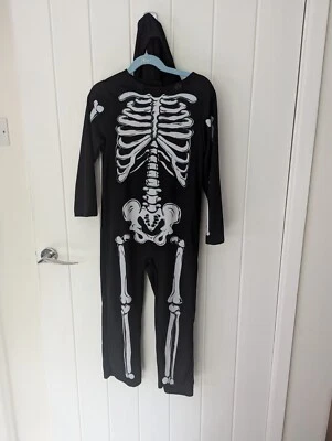 Traje Skeleton Niños con Capucha y Máscara #ListingsInLights Foto 1 de 4