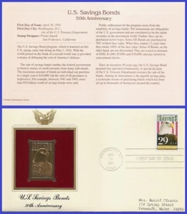 Bonos de ahorro FDC RÉPLICA DORADA ADDR EE. UU.2 #2534 - Imagen 1 de 1