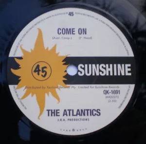 Atlantics OZ Reissue 45 Come on/ You tell me why Mint 2013 Aussie Garage Punk - Picture 1 of 1