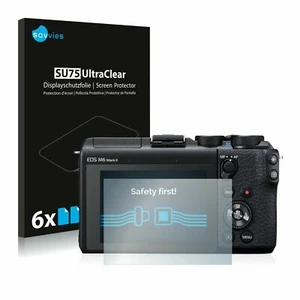 Canon EOS M6 Mark II , 6 x Transparent ULTRA Clear Camera Screen Protector - Picture 1 of 7