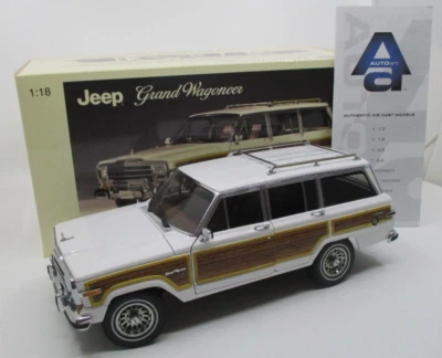 TA1080 AUTOART MILLENNIUM 1/18 1:18 JEEP GRAND WAGONEER 1989 Ref 74001 BLANC - Photo 1/4