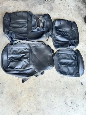 Fundas de asiento traseras de cuero sin reposacabezas para Jeep JKU 11-18 OEM Foto 1 de 4