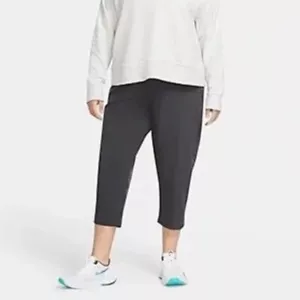 NIKE Mid-rise 7/8 Training Pants In Dark Smoke Grey size 1XL - Picture 1 of 12