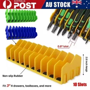10 Slots Pliers Organizer Rack Hand Tool Storage Rack Tool Non-Slip Rubber Base - Picture 1 of 24