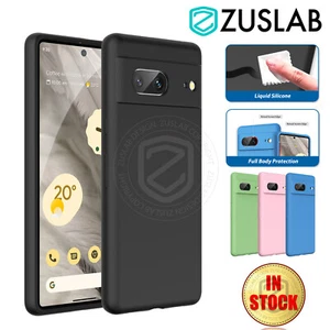 For Google Pixel 8 7 Pro 7 8a 7a Case Slim Liquid Soft Silicone Shockproof Cover - Picture 1 of 22