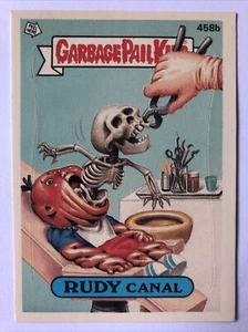 Garbage Pail Kids Topps Original Series 11 Sticker Rudy Canal 458b - Picture 1 of 2