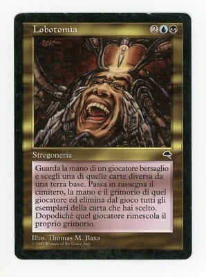Lobotomy Italian Language Tempest MTG Magic the Gathering Ships Free - Image 1 of 2