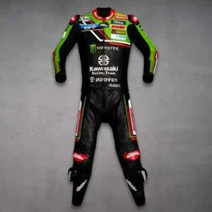 MotoGP Kawasaki Personalizado Motocicleta Carreras Motocicleta Cuero de Vaca Traje de Carrera - Imagen 1 de 9