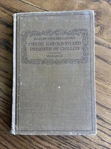 Antique, Childe Harold (IV) and Prisoner of Chillon 1911 Eclectic English, Good - Picture 1 of 9