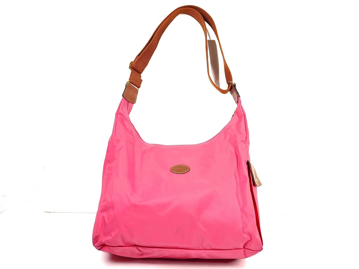 Vintage Longchamp Pink Suede Hobo 2005