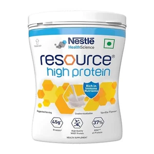 RESOURCE High Protein Powder Vanilla Flavor For Strong Muscles & Immunity 400 gm - Picture 1 of 4