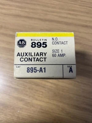 Allen Bradley 895-A1 Auxiliary Contact - NEW/OLD STOCK. BUY MORE & SAVE BIG ! - Image 1 of 3