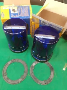 ALFA ROMEO ALFETTA 75 90 COPPIA LAMPEGGIANTI BLU HELLA 2RL 004958021 NUOVI 12V - Imagen 1 de 1