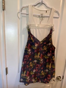 Lote de 2 piezas Tommy Bahama sin mangas tanque y blusa XS/S precioso  - Imagen 1 de 11