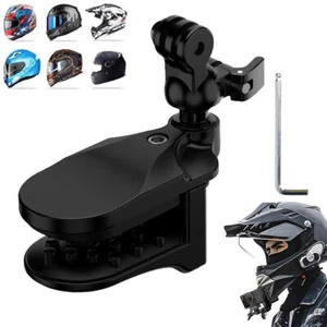 Motorcycle Helmet Camera Chin Clamp Mount 360° Rotatable for GoPro Action Camera - Picture 1 of 12