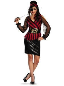 Sequin Glam Pirate Women's Costume Small 4-6 - Picture 1 of 1