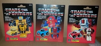Hasbro TRANSFORMERS G1 Reissue Walmart Exclusive Lot BUMBLEBEE SWERVE GEARS NEW! - Image 1 of 4
