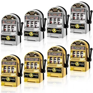 Deekin 12 Pcs Slot Machine Bank Mini Slot Machine Toy with Spin Reels Golden - Picture 1 of 7