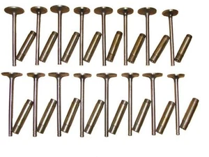8 Intake & 8 Exhaust Valves , 16 Guides 37 38 39 40 41 42 46 47 48 Cadillac 346 - Picture 1 of 1