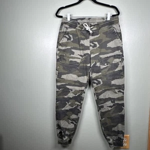 Vintage Ecko Unltd Jogger Pant Mens M Green Camouflage Front Cargo Pockets 32x29 - Imagen 1 de 13