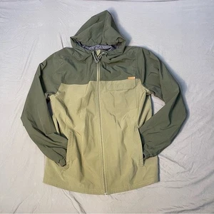 Voyager Herren Windbreaker mit durchgehendem Reißverschluss und Kapuze olivgrün Gorpcore neu ohne Etikett Größe M - Bild 1 von 6