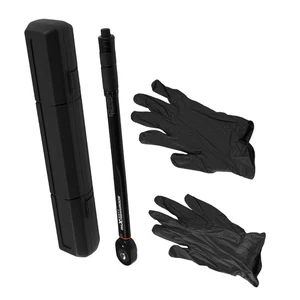 Adjustable Torque Wrench 1/2 Drive 10-150 Ft-Lb 45T Gear with Storage Case - Picture 1 of 12