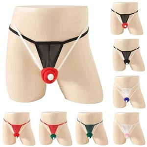 Perizoma uomo doppio perizoma G intimo rigonfiamento marsupio rete elastica stile traspirante - Foto 1 di 56