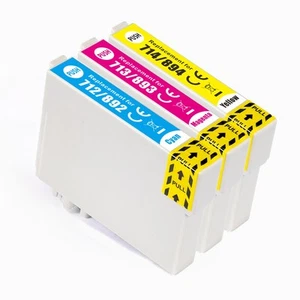 3 C/M/Y Ink Cartridges for Epson Stylus BX3450, DX4000, DX4050, DX7400, SX200 - Picture 1 of 7