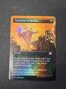 SHADOW SIGNED by RK POST - FOIL Inquisition of Kozilek 355 Borderless MTG - Picture 1 of 2