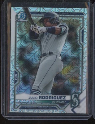 2021 Bowman Chrome Mega JULIO RODRIGUEZ Prospect Mojo Refractor MTN5 - Image 1 of 2