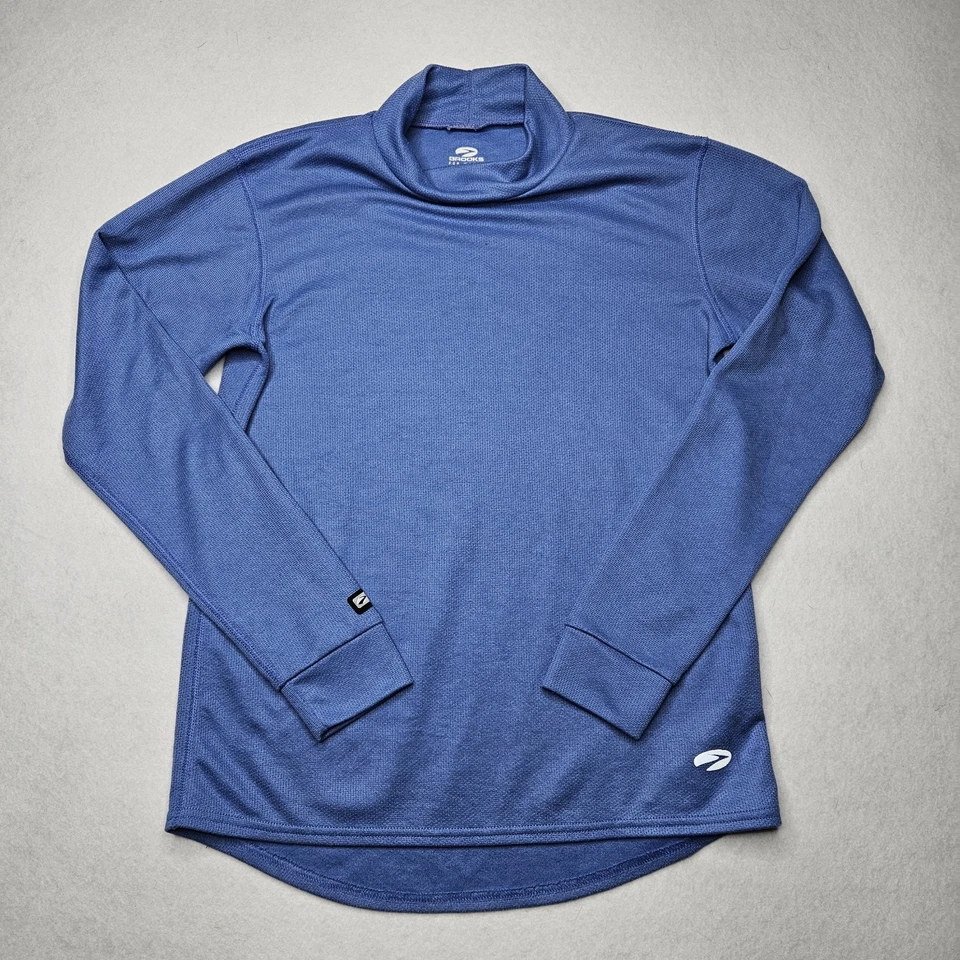 Brooks Women's Size Small Notch Therma-tec Running Long Sleeve Blue  - Image 1 of 4